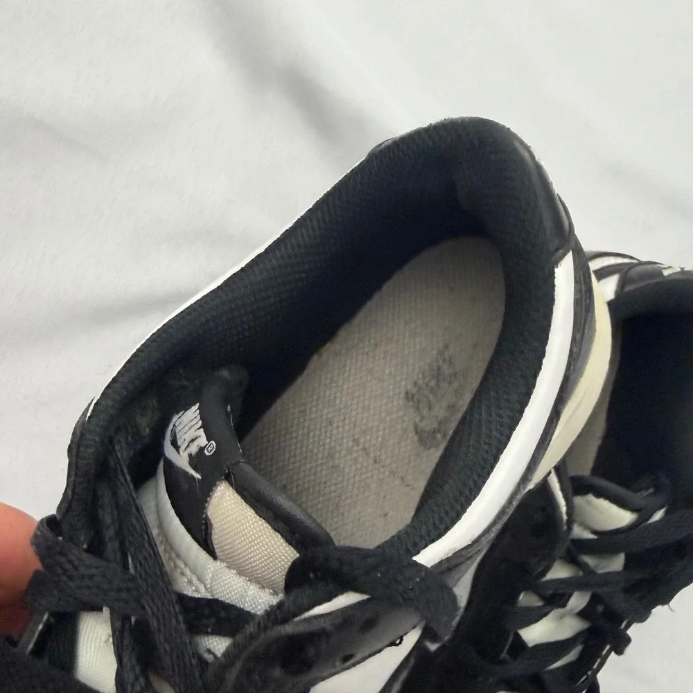 Nike Dunk Low Youth 5Y Black White Panda CW1590-100 Low Top Sneakers